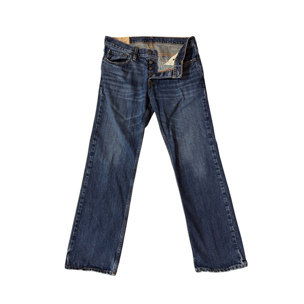 Hollister Classic Straight Leg Button Fly Jeans Men's Size 32x30 100% Cotton